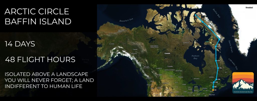 Header image showing the route of the trip